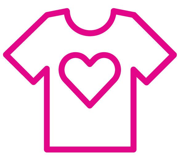 Tshirt with heart image